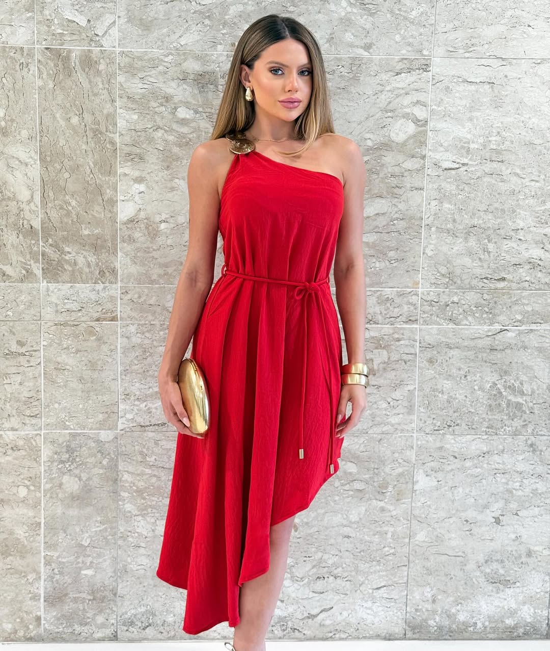 Vestido Deusa Amazónica IANI - Rojo